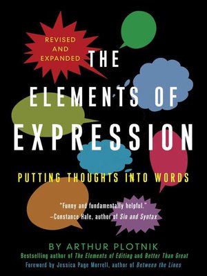 cover image of The Elements of Expression
